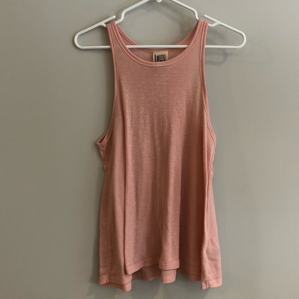 Free People Ribbed High Neck Tank